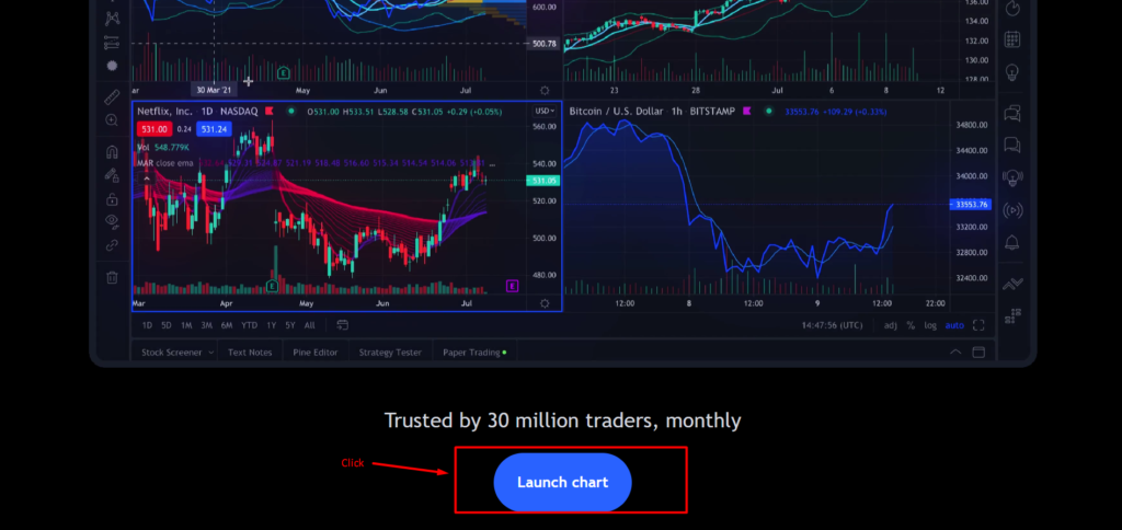 Launch tradingview chart